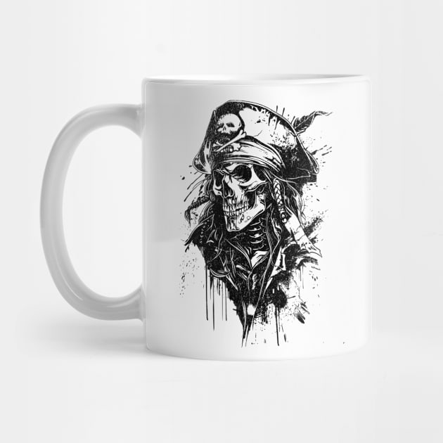 Skull & Crossbones - Pirate Skull by Critter Chaos